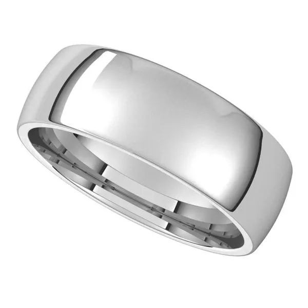 Lightweight Comfort-Fit Half Round Band Image 5 Grayson & Co. Jewelers Iron Mountain, MI