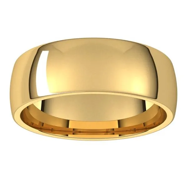 Lightweight Comfort-Fit Half Round Band Image 3 Cherry Street Jewelers Tulsa, OK