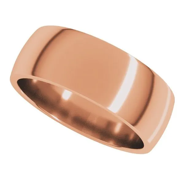 Lightweight Comfort-Fit Half Round Band Image 5 Studio D Jewelers Woodstock, IL