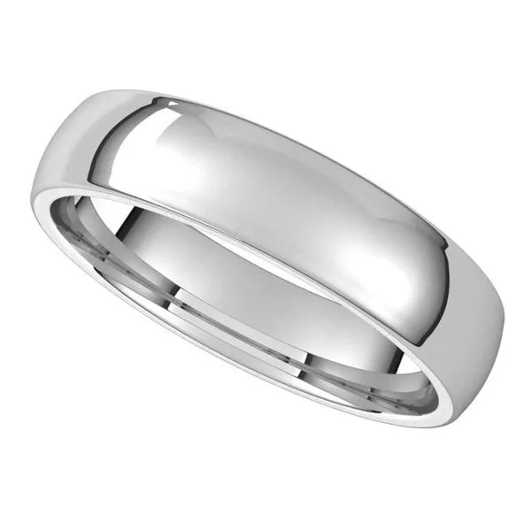 Lightweight Comfort-Fit Half Round Band Image 5 Cherry Street Jewelers Tulsa, OK