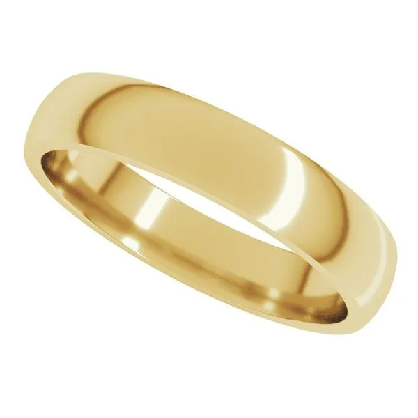Lightweight Comfort-Fit Half Round Band Image 5 Cherry Street Jewelers Tulsa, OK