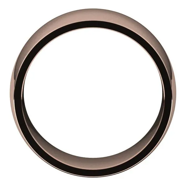 Lightweight Comfort-Fit Half Round Band Image 2 Allain's Jewelry New Iberia, LA