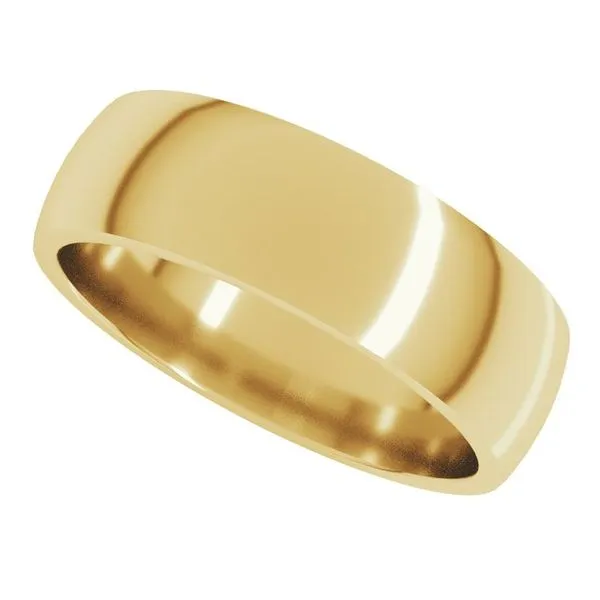 Lightweight Comfort-Fit Half Round Band Image 5 Albert's Jewelers Kingsland, GA