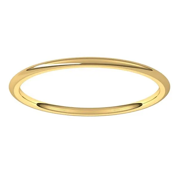 Lightweight Comfort-Fit Half Round Band Image 3 Cherry Street Jewelers Tulsa, OK