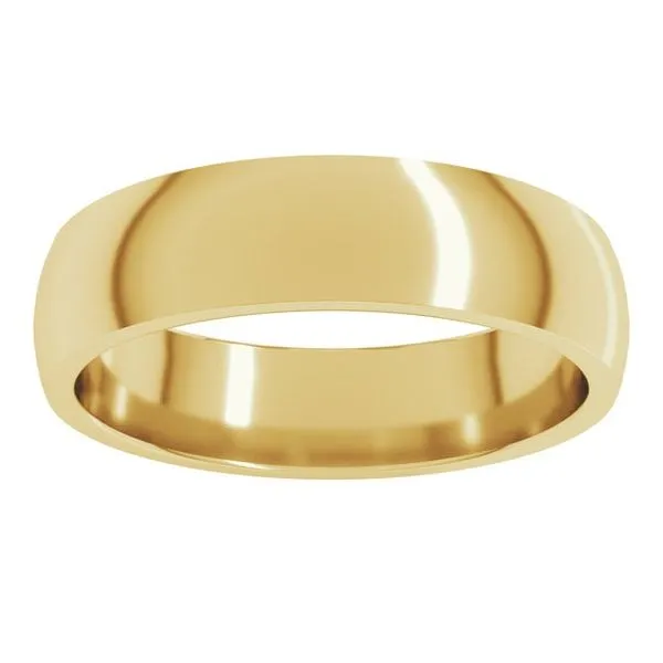 Lightweight Comfort-Fit Half Round Band Image 3 Diamonds By Dawn Riverdale, NJ