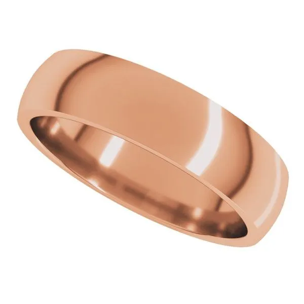 Lightweight Comfort-Fit Half Round Band Image 5 Diamonds By Dawn Riverdale, NJ