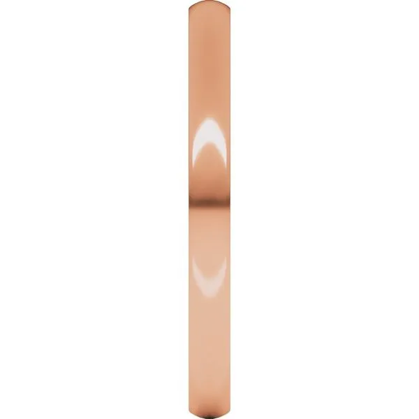Lightweight Comfort-Fit Half Round Band Image 4 L & L jewelers Scarborough, ME