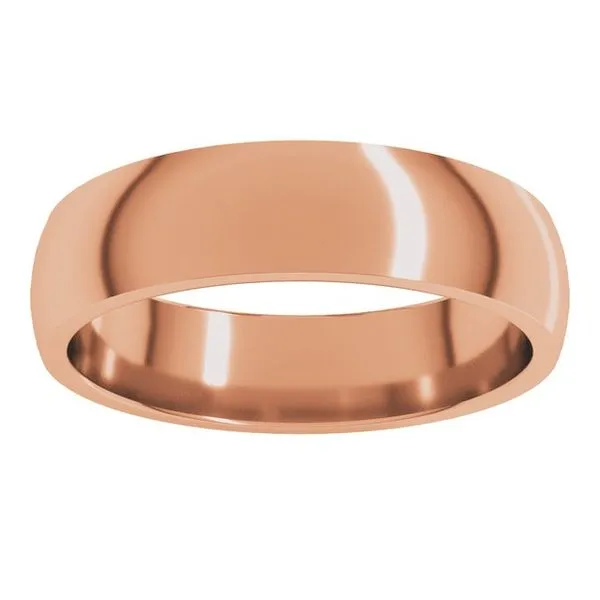 Lightweight Comfort-Fit Half Round Band Image 3 Albert's Jewelers Kingsland, GA