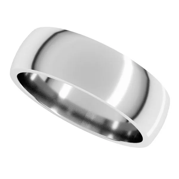 Lightweight Comfort-Fit Half Round Band Image 5 Grayson & Co. Jewelers Iron Mountain, MI