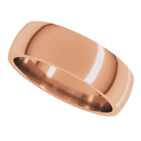 Lightweight Comfort-Fit Half Round Band Image 5 Allain's Jewelry New Iberia, LA