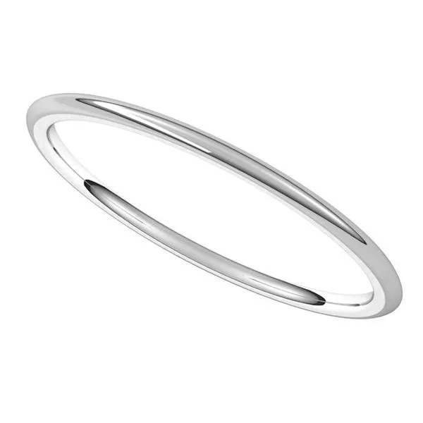 Lightweight Comfort-Fit Half Round Band Image 5 L & L jewelers Scarborough, ME