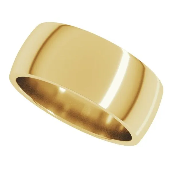 Lightweight Comfort-Fit Half Round Band Image 5 Studio D Jewelers Woodstock, IL