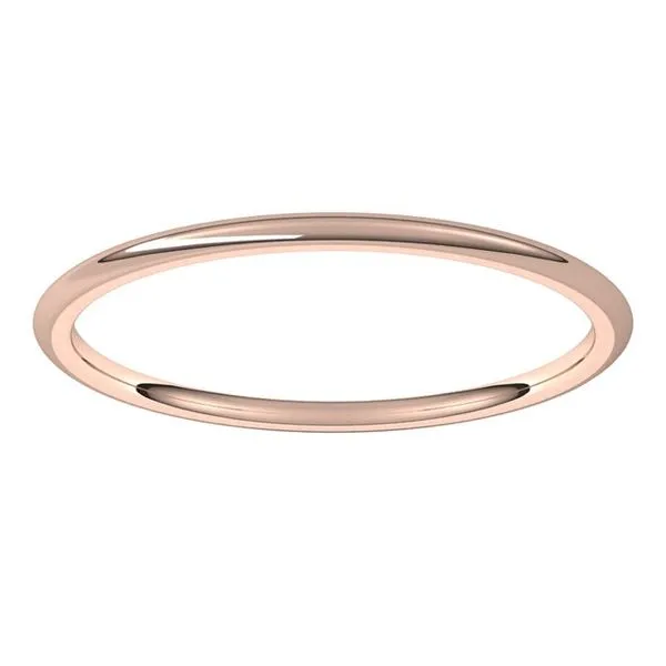 Lightweight Comfort-Fit Half Round Band Image 3 Allain's Jewelry New Iberia, LA