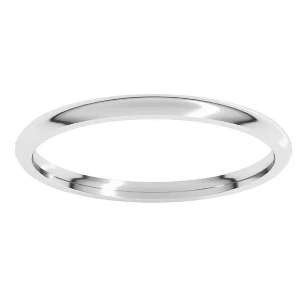 Lightweight Comfort-Fit Half Round Band Image 3 Allain's Jewelry New Iberia, LA