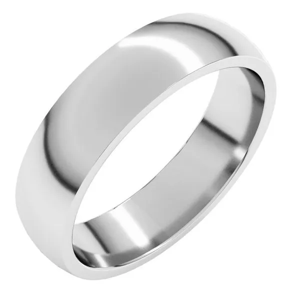 Lightweight Comfort-Fit Half Round Band Allain's Jewelry New Iberia, LA