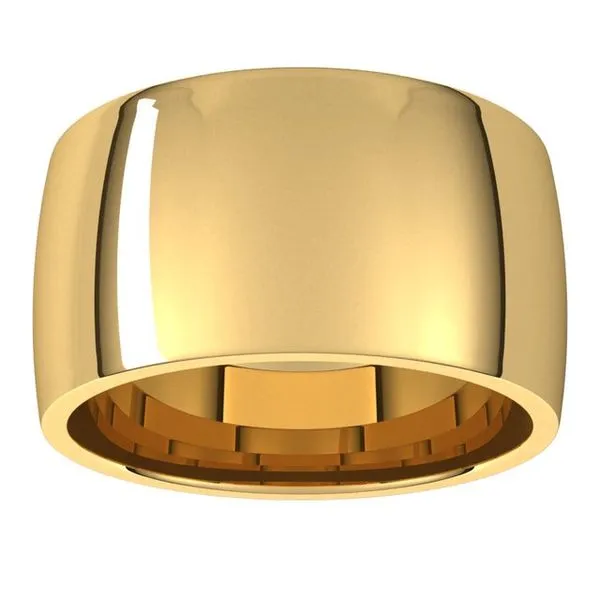 Lightweight Comfort-Fit Half Round Band Image 3 L & L jewelers Scarborough, ME