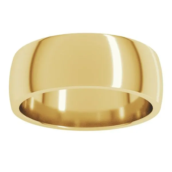 Lightweight Comfort-Fit Half Round Band Image 3 Grayson & Co. Jewelers Iron Mountain, MI
