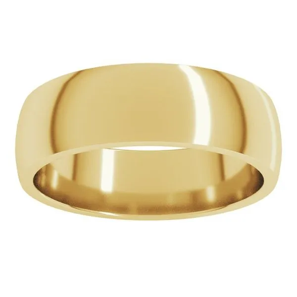 Lightweight Comfort-Fit Half Round Band Image 3 Grayson & Co. Jewelers Iron Mountain, MI