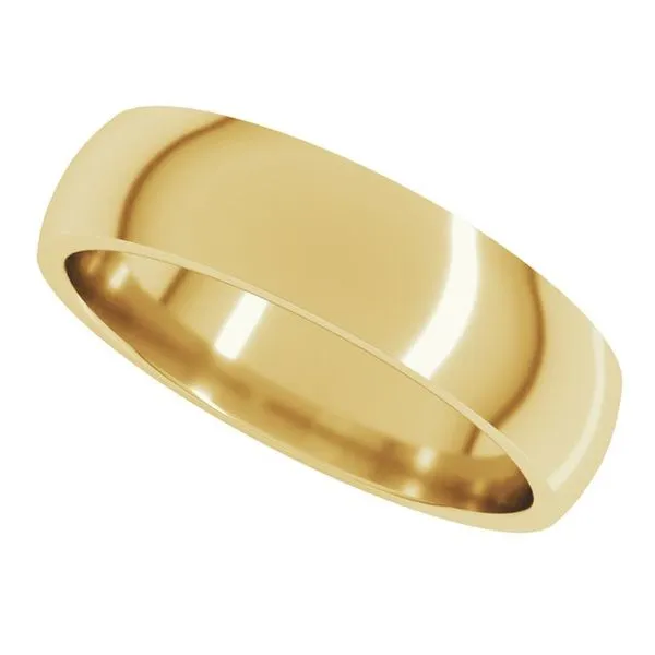Lightweight Comfort-Fit Half Round Band Image 5 Grayson & Co. Jewelers Iron Mountain, MI