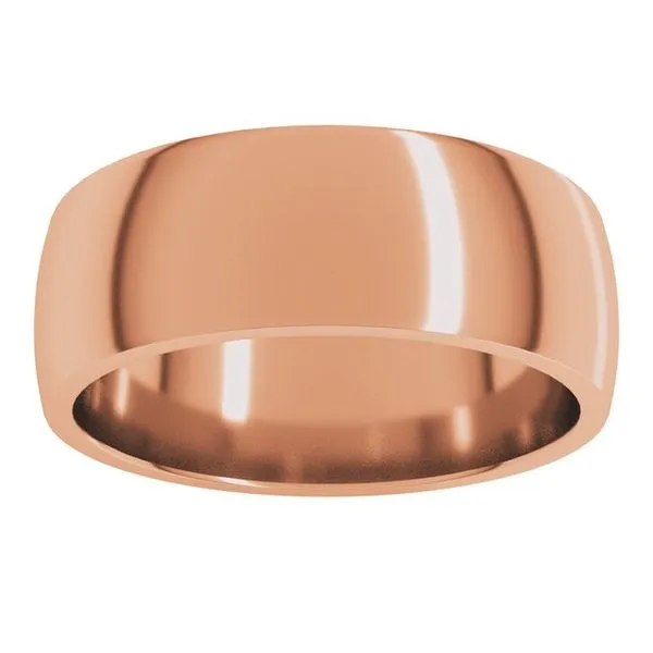 Lightweight Comfort-Fit Half Round Band Image 3 Morin Jewelers Southbridge, MA