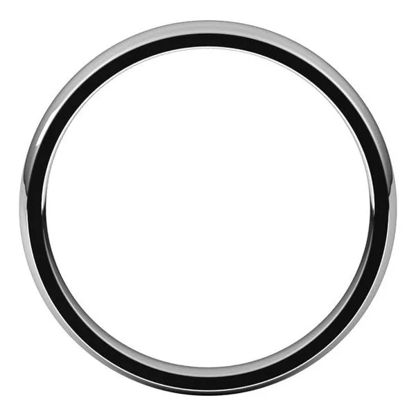 Lightweight Comfort-Fit Half Round Band Image 2 L & L jewelers Scarborough, ME