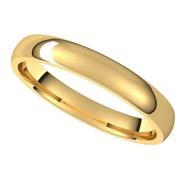 Lightweight Comfort-Fit Half Round Band Image 5 Diamonds By Dawn Riverdale, NJ