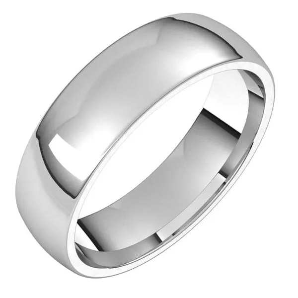 Lightweight Comfort-Fit Half Round Band Studio D Jewelers Woodstock, IL