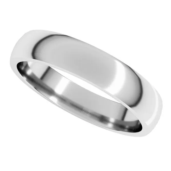 Lightweight Comfort-Fit Half Round Band Image 5 Grayson & Co. Jewelers Iron Mountain, MI