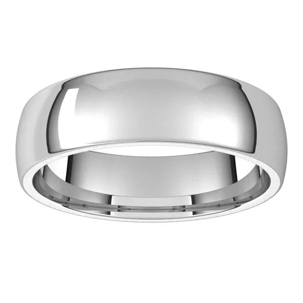 Lightweight Comfort-Fit Half Round Band Image 3 Cherry Street Jewelers Tulsa, OK