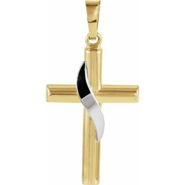 Hollow Cross Pendant M. J. Thomas Jewelers, Ltd. Stratford, CT