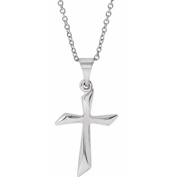 Hollow Cross Necklace Cherry Street Jewelers Tulsa, OK