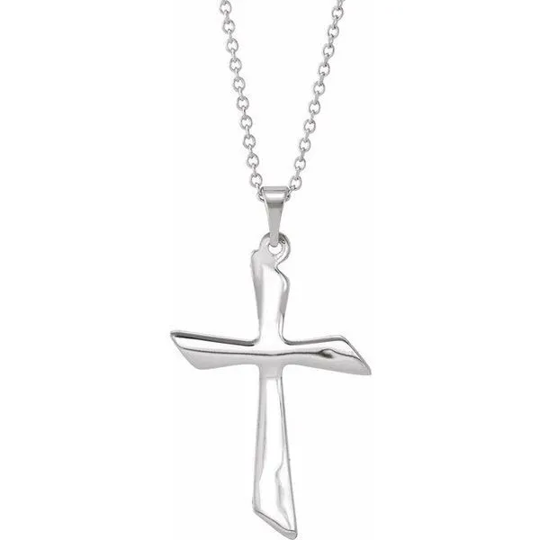 Hollow Cross Necklace Image 2 Moseley Diamond Showcase Inc Lexington, SC