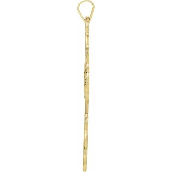 Orthodox Cross Pendant with Black Inlay Image 2 J. Meredith Jewelers Delafield, WI