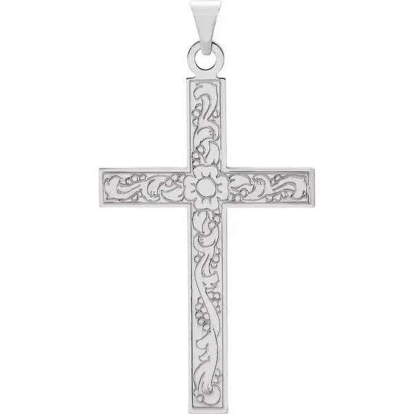 Floral Cross Pendant James & Williams Jewelers Berwyn, IL