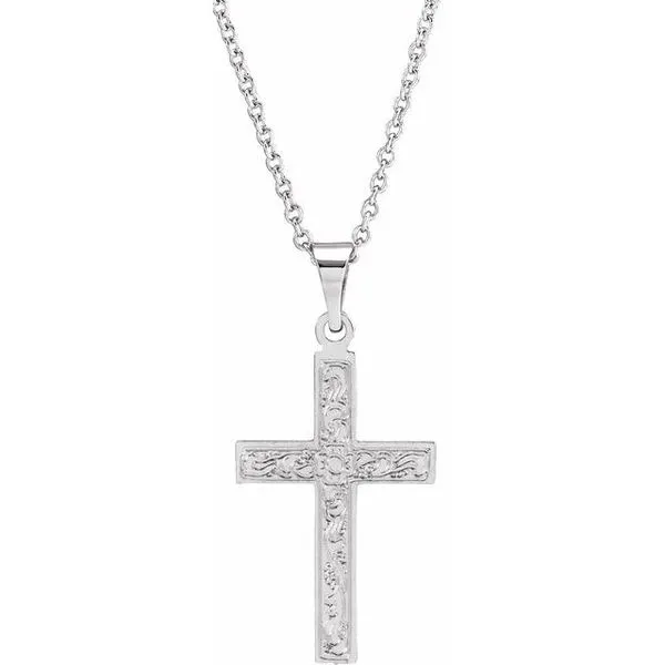 Floral Cross Necklace Arnold's Jewelry and Gifts Logansport, IN