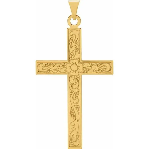 Floral Cross Pendant James & Williams Jewelers Berwyn, IL