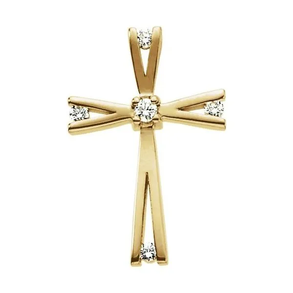 Solitaire Cross Pendant James & Williams Jewelers Berwyn, IL