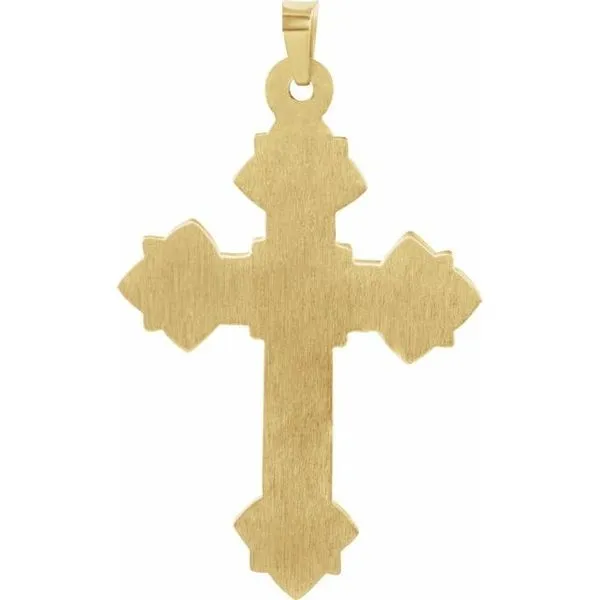 Hollow Cross Pendant Image 3 Hopman Jewelers Elkhart, IN
