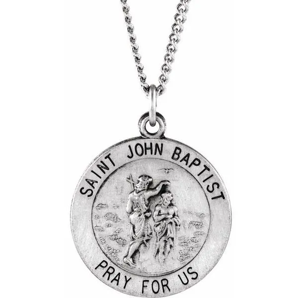 St. John the Baptist Medal Necklace J. Meredith Jewelers Delafield, WI