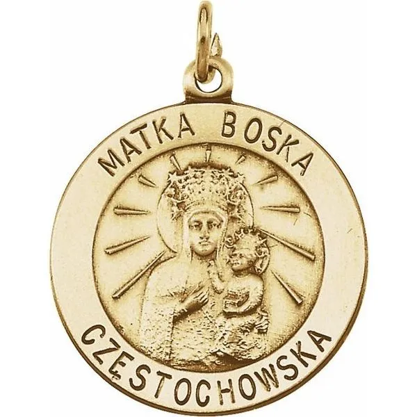 Matka Boska Medal Pendant James & Williams Jewelers Berwyn, IL