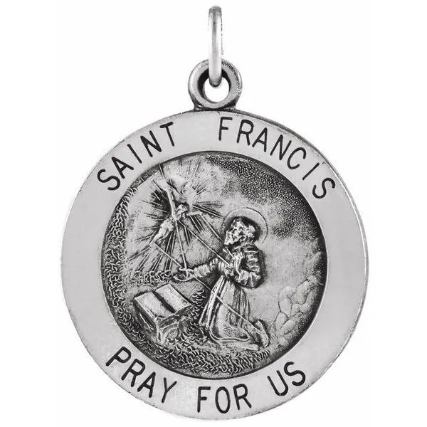 St. Francis of Assisi Medal Jewelry Design Studio Jensen Beach, FL