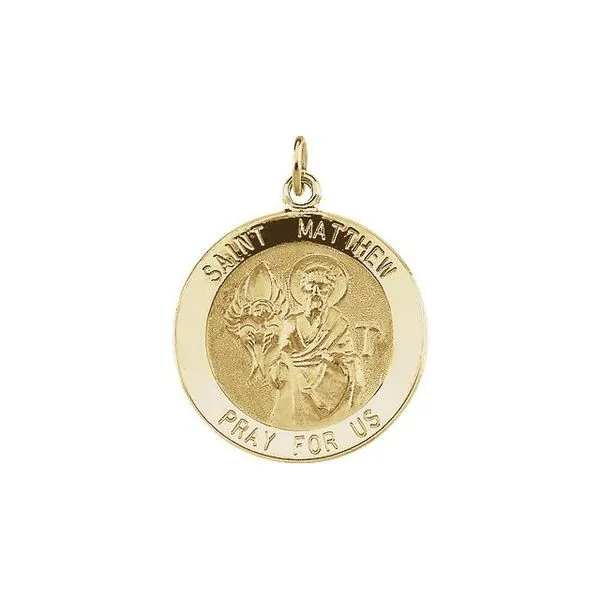 St. Matthew Medal Pendant J. Meredith Jewelers Delafield, WI