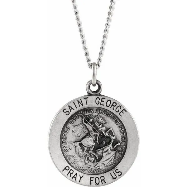 St. George Medal Necklace James & Williams Jewelers Berwyn, IL