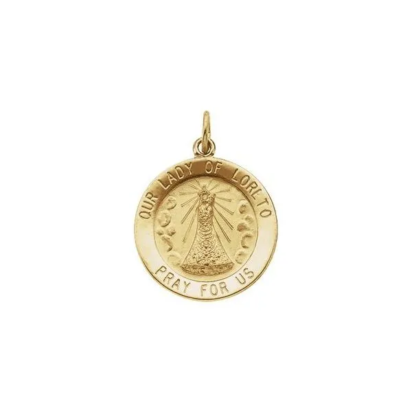 Our Lady of Loreto Medal Pendant J. Meredith Jewelers Delafield, WI