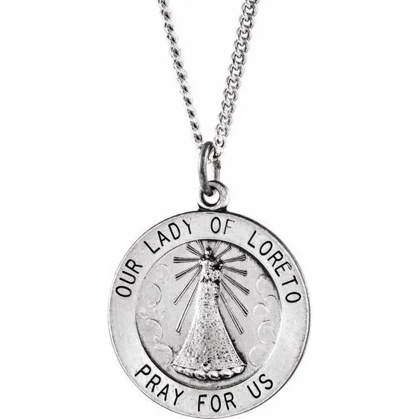 Our Lady of Loreto Medal Necklace J. Meredith Jewelers Delafield, WI