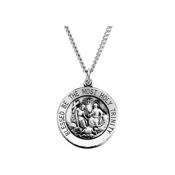 Holy Trinity Medal Necklace Jewelry Design Studio Jensen Beach, FL