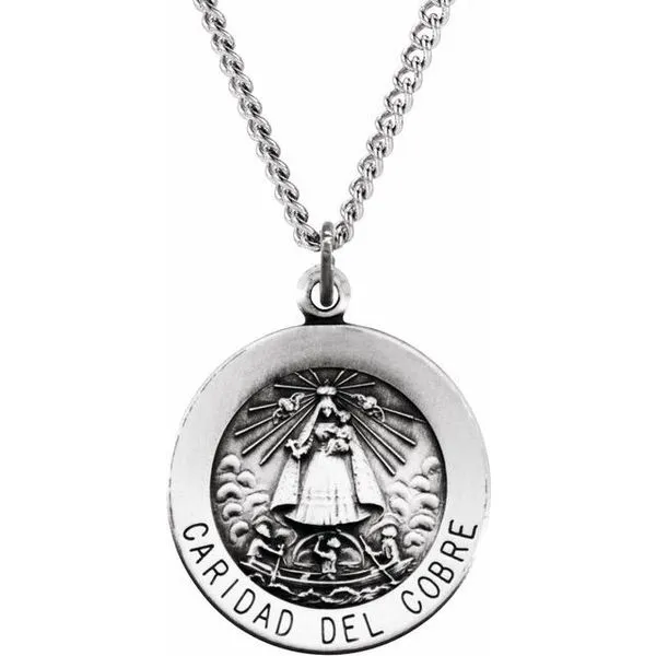 Caridad del Cobre Medal Necklace Linwood Custom Jewelers Linwood, NJ