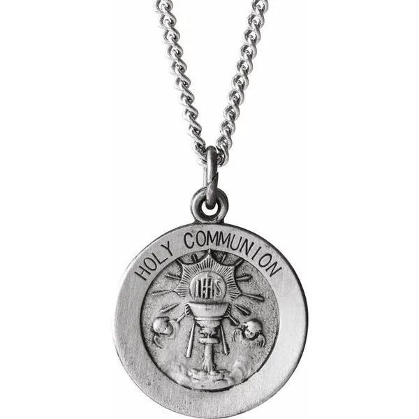 Holy Communion Medal Necklace Jewelry Design Studio Jensen Beach, FL