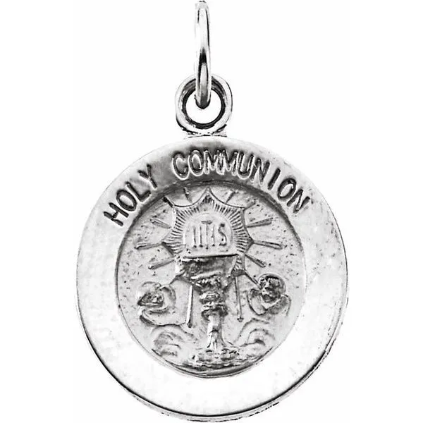 Holy Communion Medal Pendant James & Williams Jewelers Berwyn, IL