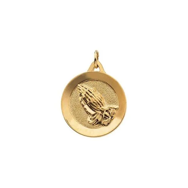 Praying Hands Medal Hopman Jewelers Elkhart, IN